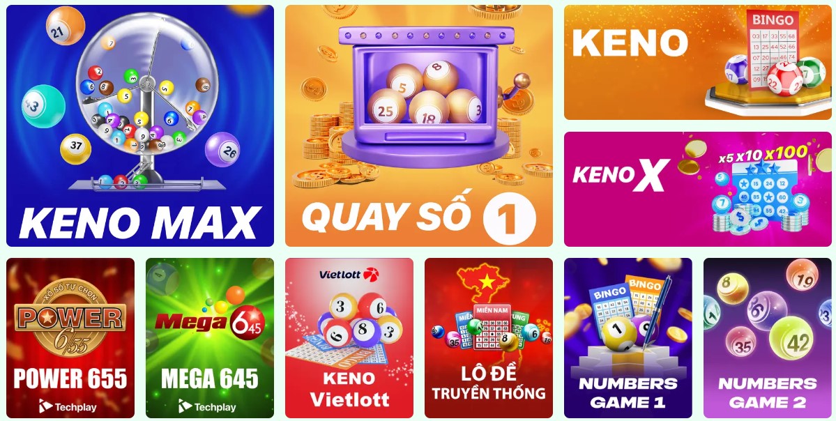 Các trò chơi quay Số B52